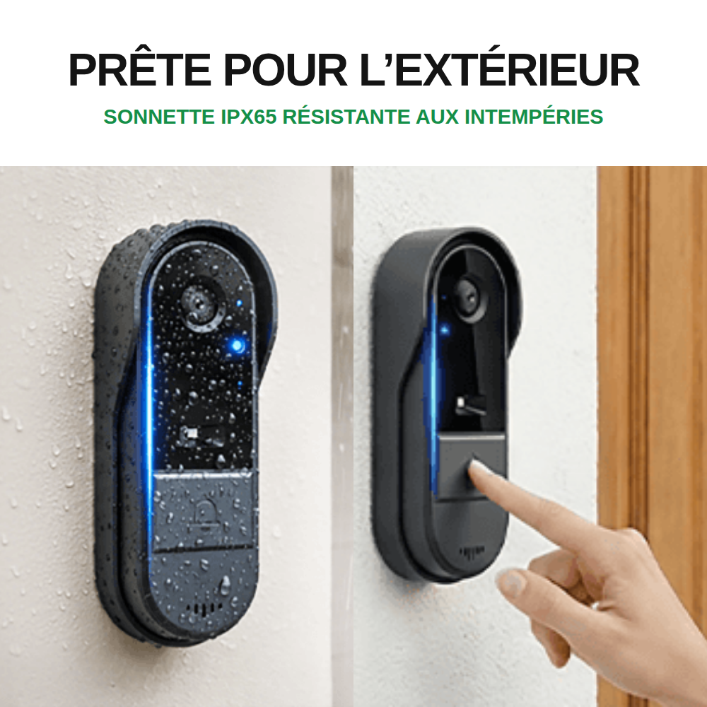 PorteVue — sonnette extérieure IPX65